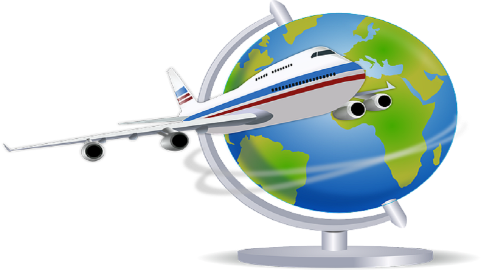 illustration-avion-globe terrrestre-voyage-externalisaton de fiche produit à Madagascar-optiserv