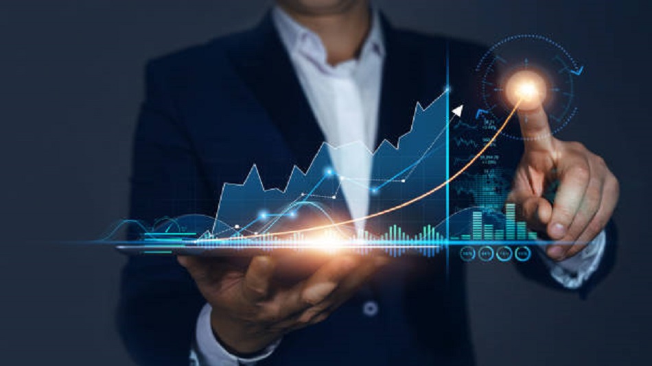 hologramme virtuel de statistiques - gérer la relation client - Optiserv